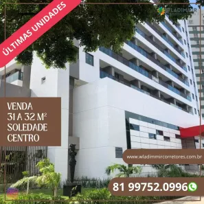 Apartamento com 1 Quarto à venda, 32m² no Soledade, Recife