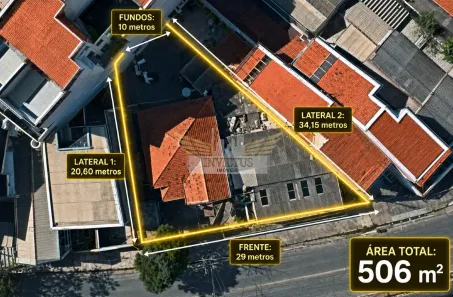 Lote/Terreno à venda, 506m² no Parque das Nações, Santo André