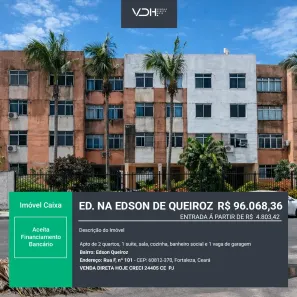 Apartamento com 2 Quartos à venda, 75m² no Edson Queiroz, Fortaleza