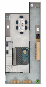 Casa de Condomínio com 2 Quartos à venda, 75m² no Guilhermina, Praia Grande