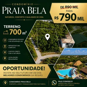 Lote/Terreno à venda, 700m² no , Mata de São João