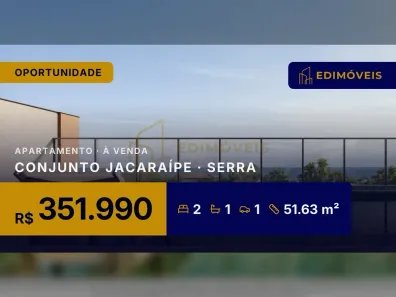 Apartamento com 2 Quartos à venda, 51m² no Conjunto Jacaraípe, Serra
