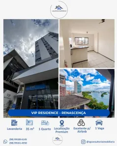 Apartamento com 1 Quarto à venda, 35m² no São Francisco, São Luís