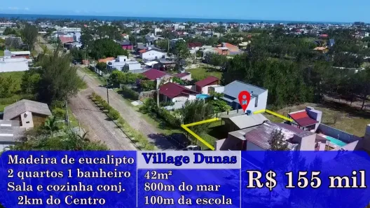 Casa com 2 Quartos à venda, 50m² no Village Dunas 1, Balneário Gaivota