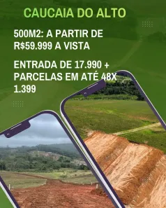 Lote/Terreno à venda, 500m² no Altos de Caucaia (Caucaia do Alto), Cotia