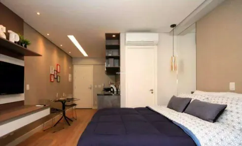 Apartamento com 1 Quarto para alugar, 28m² no República, São Paulo
