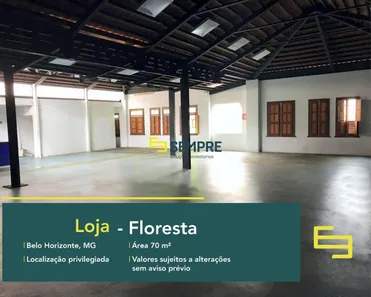 Ponto Comercial para alugar, 70m² no Floresta, Belo Horizonte