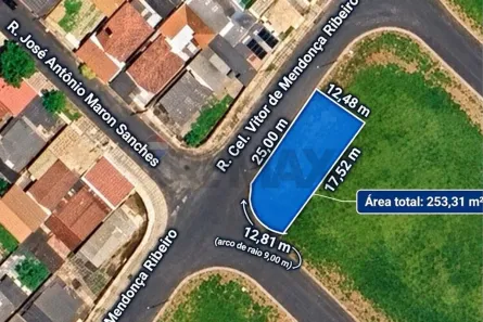 Lote/Terreno à venda, 253m² no Jardim Aeroporto II, Franca