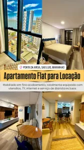 Flat com 1 Quarto para alugar, 45m² no Ponta D'Areia, São Luís