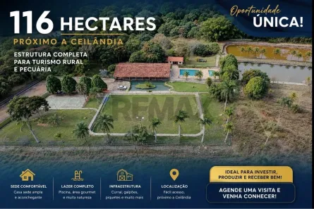 Fazenda/Sítio com 12 Quartos à venda, 115998m² no Ceilândia Norte, Brasília