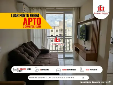 Apartamento com 2 Quartos para alugar, 45m² no Ponta Negra, Manaus