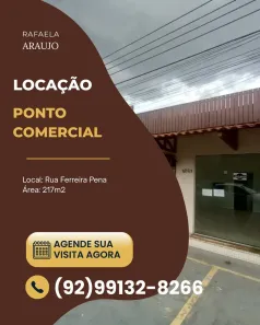 Ponto Comercial para alugar, 217m² no Centro, Manaus