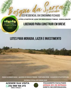 Lote/Terreno à venda, 600m² no Brigadeiro Tobias, Sorocaba