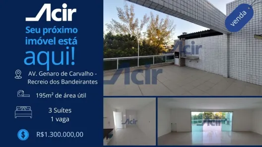 Apartamento com 3 Quartos à venda, 194m² no Recreio dos Bandeirantes, Rio de Janeiro