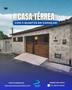 Casa com 3 Quartos à venda, 162m² no Gleba E, Camaçari