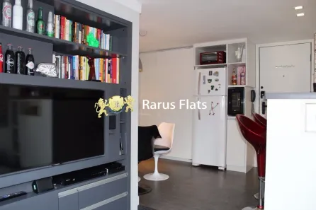 Flat com 1 Quarto para alugar, 48m² no Cidade Monções, São Paulo
