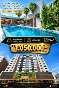 Apartamento com 3 Quartos à venda, 75m² no Ponta Verde, Maceió