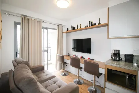 Apartamento com 1 Quarto para venda ou aluguel, 40m² no Indianópolis, São Paulo