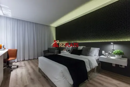 Flat com 1 Quarto à venda, 26m² no Cidade Monções, São Paulo