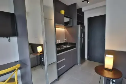 Apartamento com 1 Quarto para alugar, 22m² no Pinheiros, São Paulo