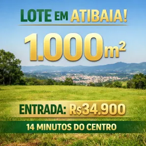 Lote/Terreno à venda, 1000m² no Tanque, Atibaia