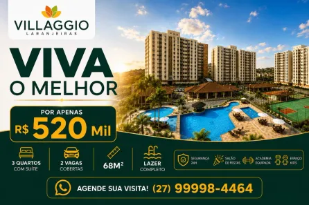 Apartamento com 3 Quartos à venda, 68m² no Valparaíso, Serra