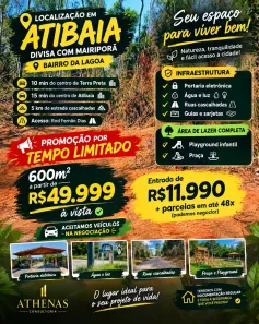 Lote/Terreno à venda, 600m² no Roseira, Mairiporã