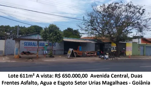 Lote/Terreno à venda, 611m² no Setor Urias Magalhães, Goiânia