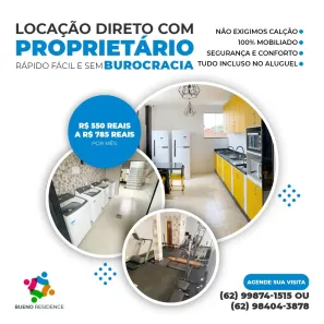 Kitnet com 1 Quarto para alugar, 32m² no Setor Sol Nascente, Goiânia
