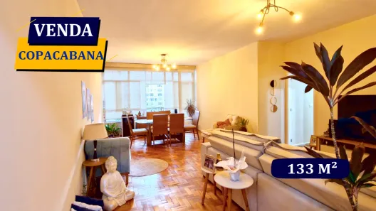 Apartamento com 3 Quartos à venda, 133m² no Copacabana, Rio de Janeiro