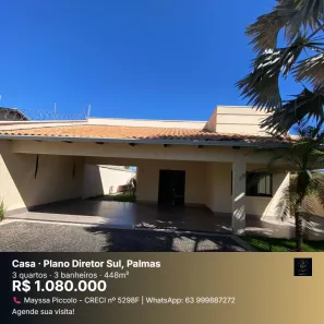 Casa com 3 Quartos à venda, 448m² no Plano Diretor Sul, Palmas