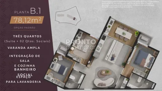 Apartamento com 3 Quartos à venda, 78m² no Paiva, Cabo de Santo Agostinho