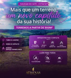 Lote/Terreno à venda, 500m² no Centro (Caucaia do Alto), Cotia