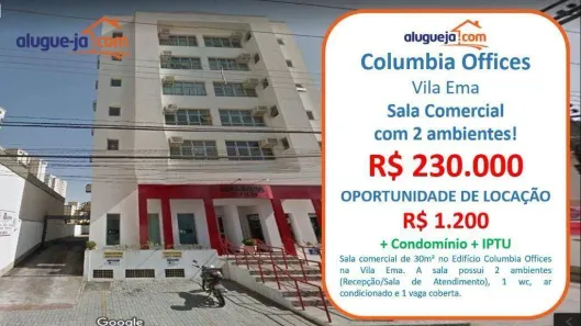 Sala Comercial para venda ou aluguel, 30m² no Vila Guaianazes, São José dos Campos