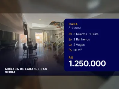 Casa com 3 Quartos à venda, 96m² no Morada de Laranjeiras, Serra