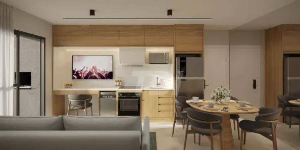 Apartamento com 2 Quartos à venda, 38m² no Centro, Curitiba