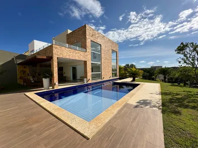 Casa de Condomínio com 3 Quartos à venda, 380m² no Alphaville (Abrantes), Camaçari