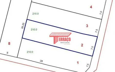 Lote/Terreno à venda, 210m² no Vila Alzira, Santo André