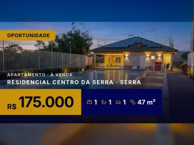 Apartamento com 1 Quarto à venda, 47m² no Residencial Centro da Serra, Serra
