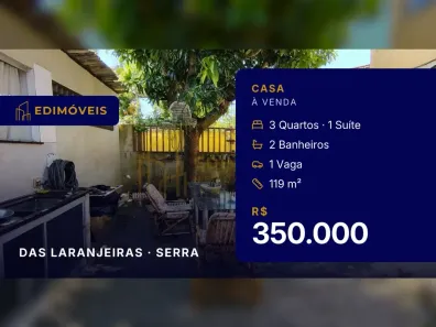 Casa com 3 Quartos à venda, 119m² no das Laranjeiras, Serra