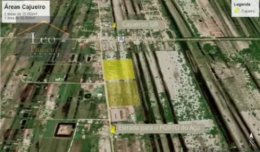Imóvel Comercial à venda, 80000m² no Pipeiras, São João da Barra