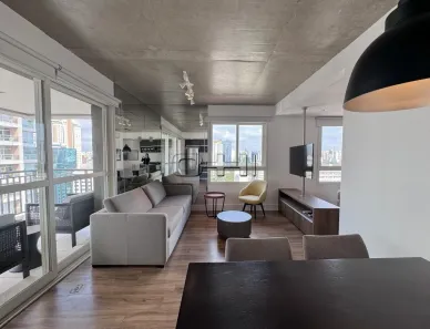 Apartamento com 1 Quarto para alugar, 61m² no Cidade Monções, São Paulo