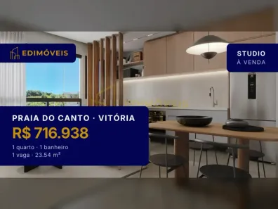 Apartamento com 1 Quarto à venda, 23m² no Praia do Canto, Vitória