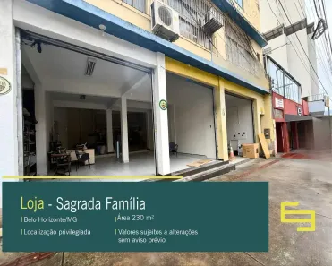 Ponto Comercial para alugar, 230m² no Sagrada Família, Belo Horizonte
