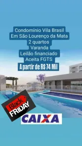 Apartamento com 2 Quartos à venda, 46m² no Muribara, São Lourenço da Mata