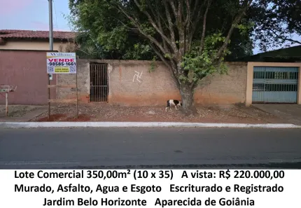 Lote/Terreno à venda, 350m² no Jardim Belo Horizonte, Aparecida de Goiânia