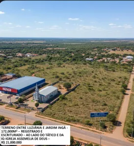 Lote/Terreno à venda, 172000m² no Jardim do Ingá, Luziânia