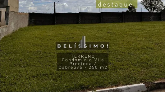 Lote/Terreno à venda, 250m² no Aglomeração Urbana de Jundiaí, Cabreúva