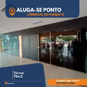 Ponto Comercial para alugar, 75m² no Parque 10 de Novembro, Manaus