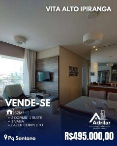 Apartamento com 2 Quartos à venda, 62m² no Parque Santana, Mogi das Cruzes